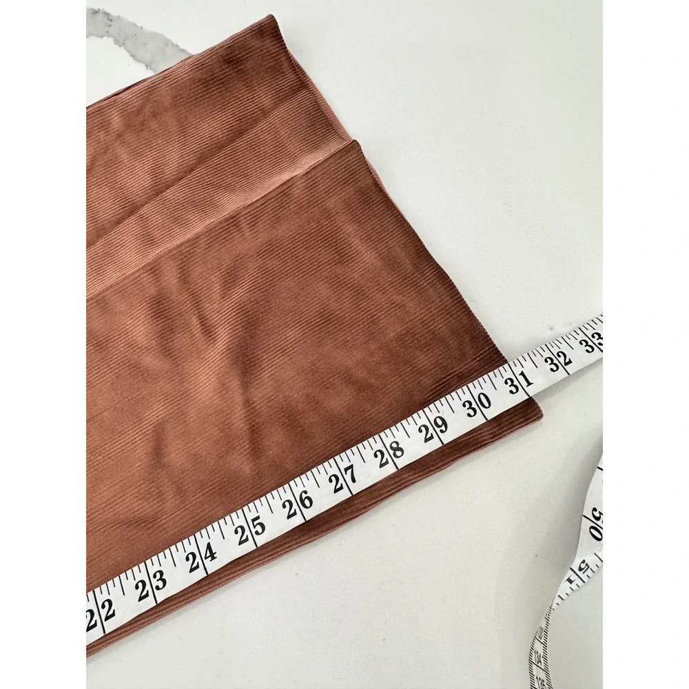 Express Editor High Rise Flare‎ Trouser Brown Corduroy Pants 10R